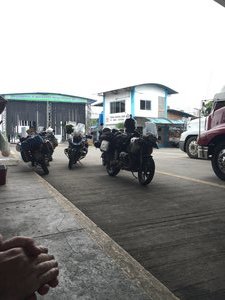 The bikes at the Panama border