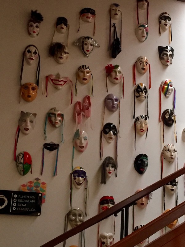 These cool Venetian inspired masks at our hotel 