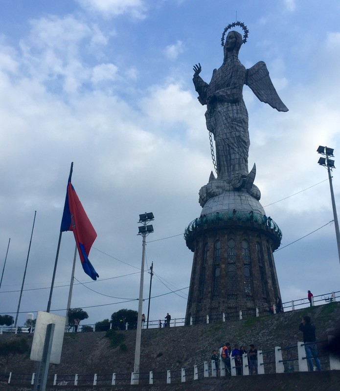 Virgin of Quito on Panecillo 