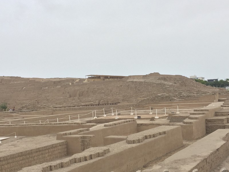 Huaca pyramid ruins where they buried there dead