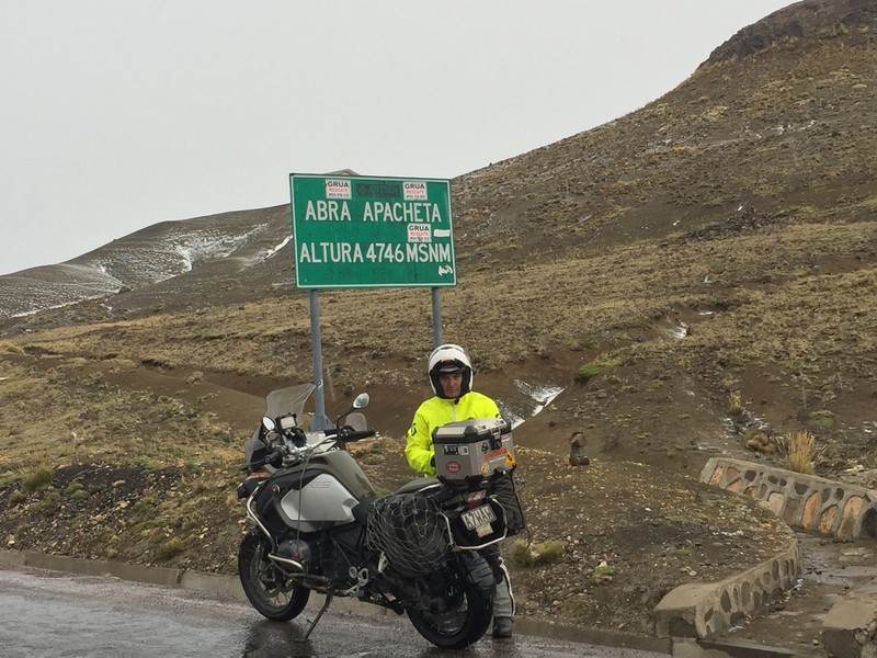 Trev keen to move from the summit at Huancavelica 