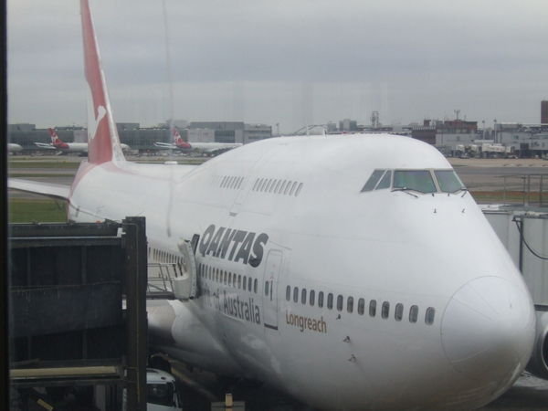 Our 747 getting ready to take us to Oz ... 