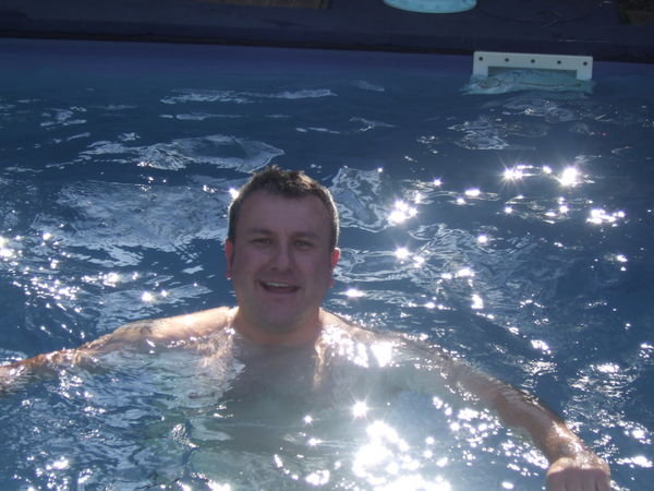 Doug in our pool!