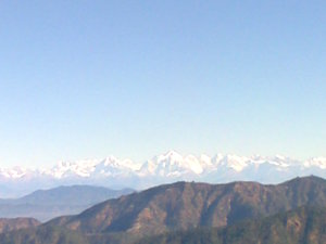 Snow Laden Himalaya ... View from the Naini Peak
