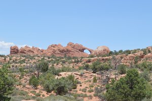 An arch in the distance