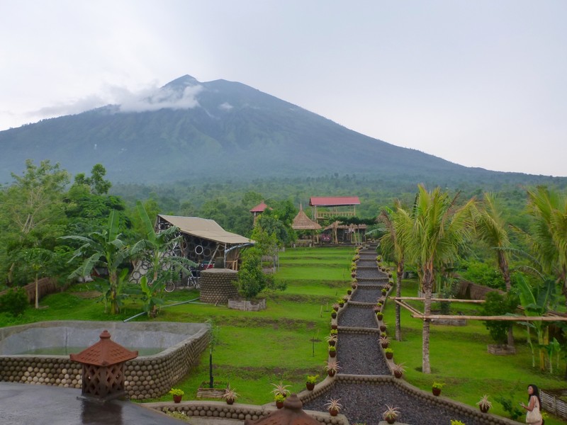 Pretty view of Mt. Agung on one side...