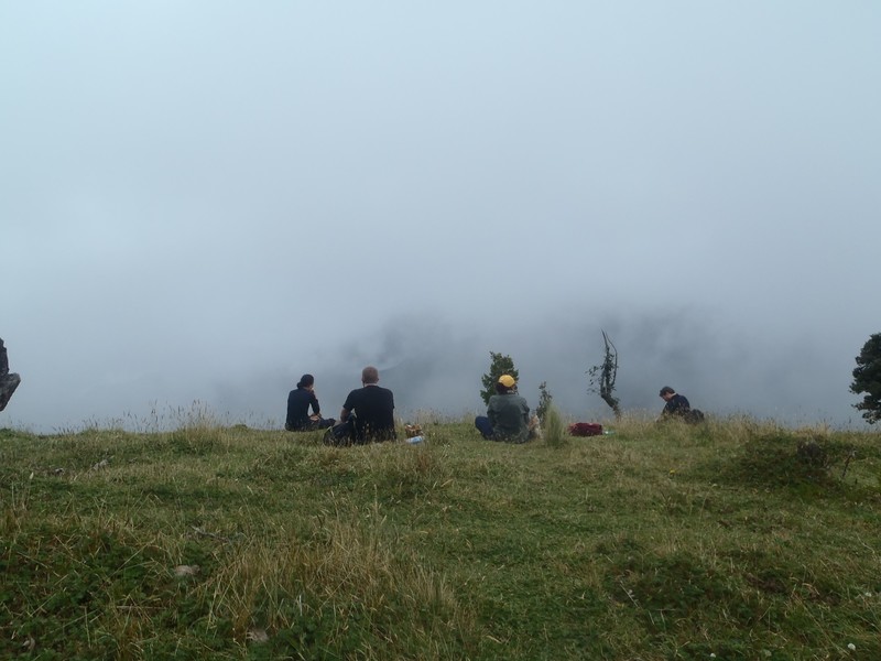 Lunch break, above the Cloud Forest