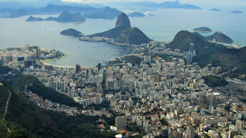 View from Corcovado Mountain after the clouds 