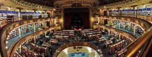 The book store converted from a theatre in Buenos Aires