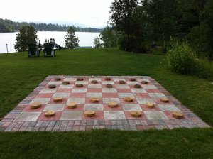 Life sized checker board