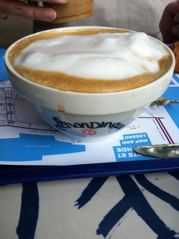 A bowl of cappuccino