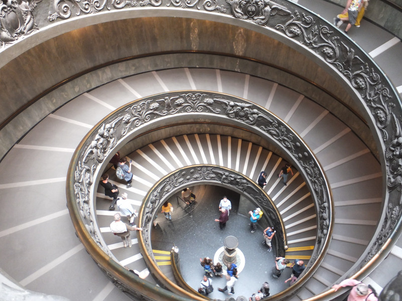 Staircase at Vatican museum 
