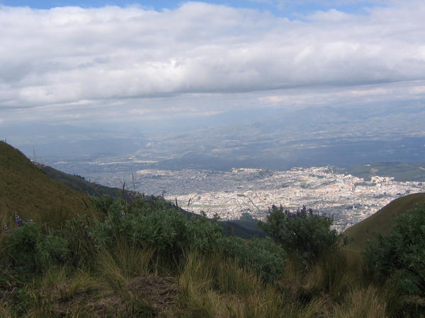 View down to Quito