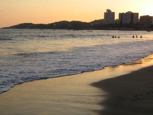 Playas at sunset