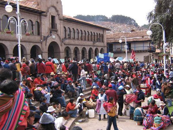 Protest in Cusco