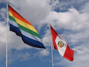 Flags over Cusco