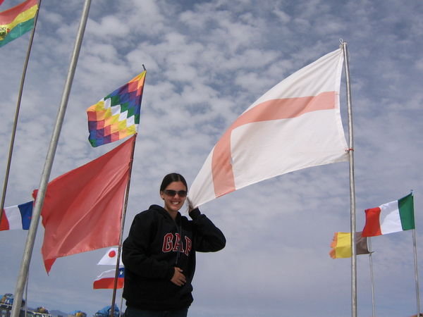 We manage to find the English flag in the middle of Bolivia!