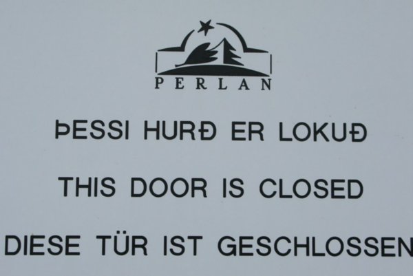 Stating the obvious in three languages!!