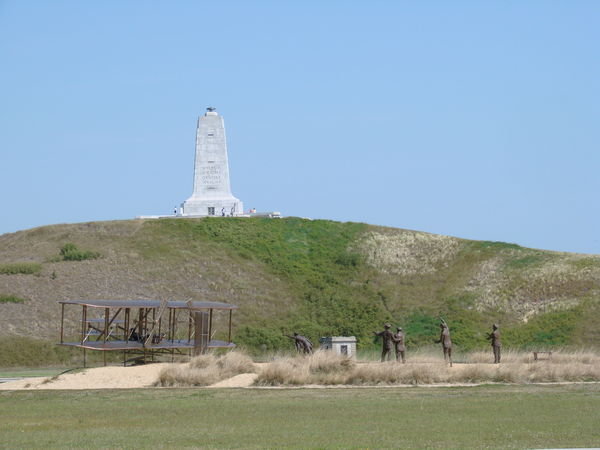 the Wright Brothers first flight memorial at Kill Devil Hills