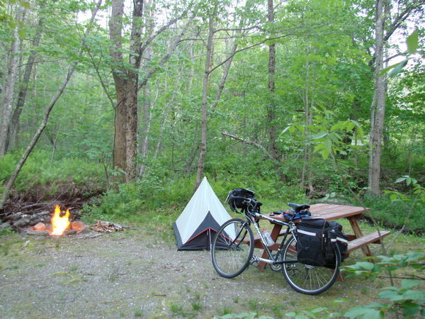 A Maine campsite