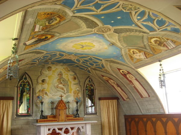 The interior of the Italian Chapel
