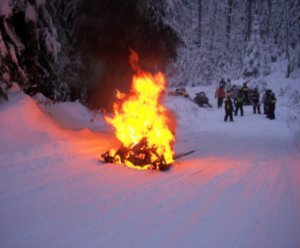 The Bonfire- My Snowmobile