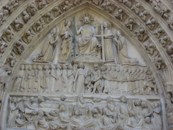 Some of the Carvings on Notre Dame