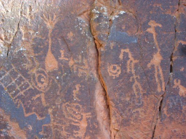 Petroglyphs at V Bar V Ranch