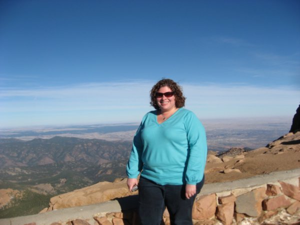 About 13,000 feet  up Pike's Peak