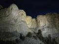 Mt. Rushmore lit up at Night