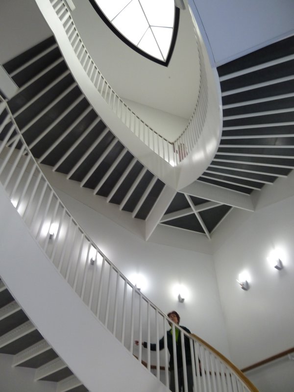 The staircase at the museum