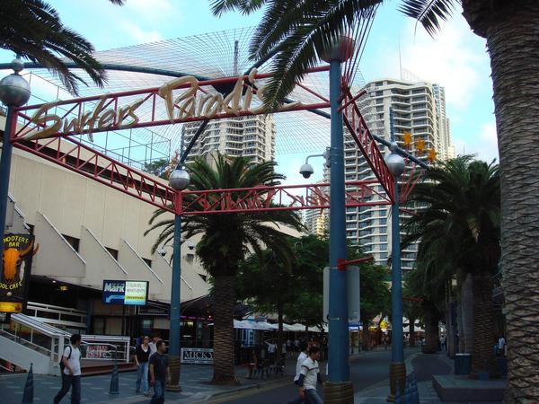 The Central Streets of Surfers Paradise 