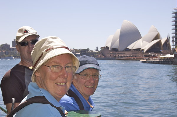 Mum & Dad enjoying the Opera House from The Harbour