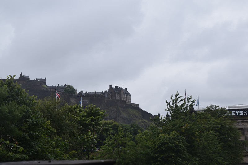 Edinburgh Castle from Princess Gardens