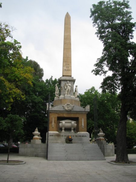 Eternal Flame memorial in Madrid