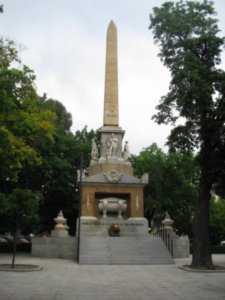 Eternal Flame memorial in Madrid