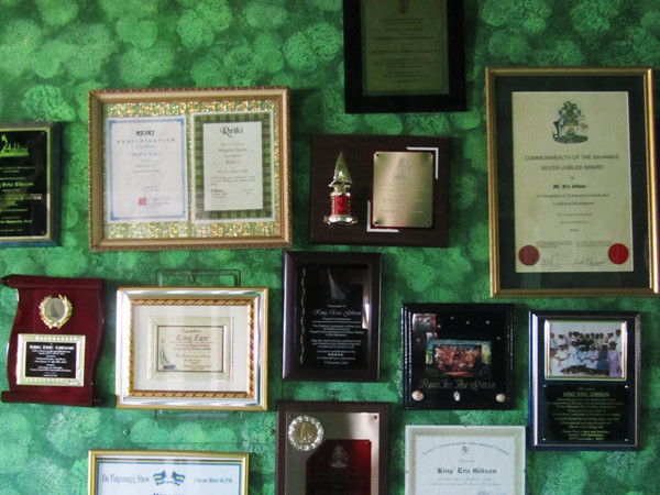 Some of Papa's many awards
