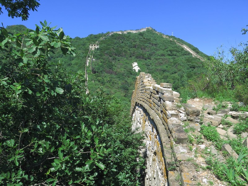 Old part of the wall east of Zhengbei Watch Tower