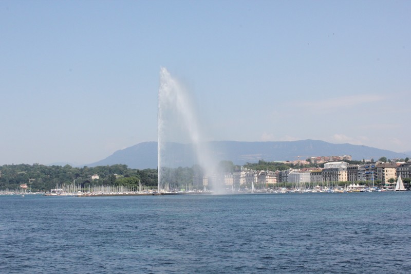 Big Fountain on Lake Geneva