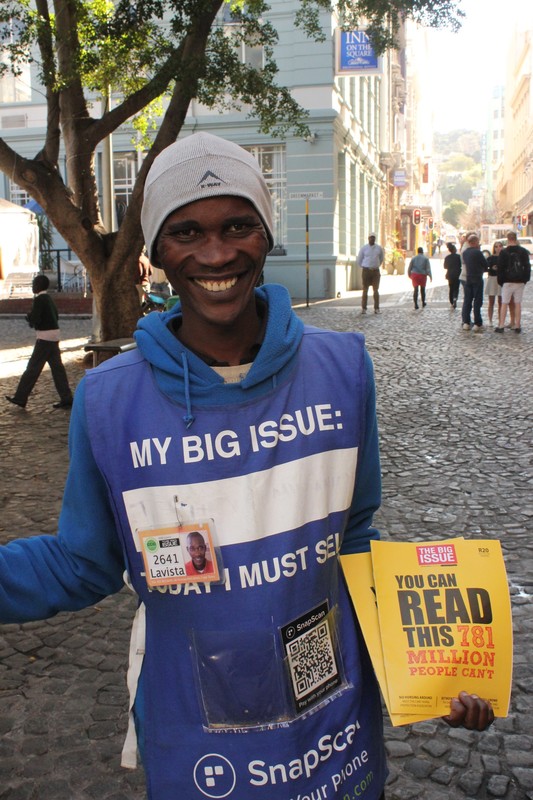 Lavista Nsthoza - Big Issue Salesman