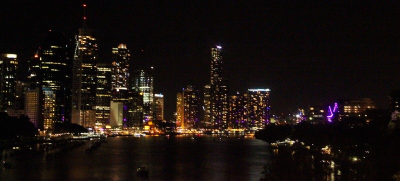 Brisbane at Night - South Bank Skyline