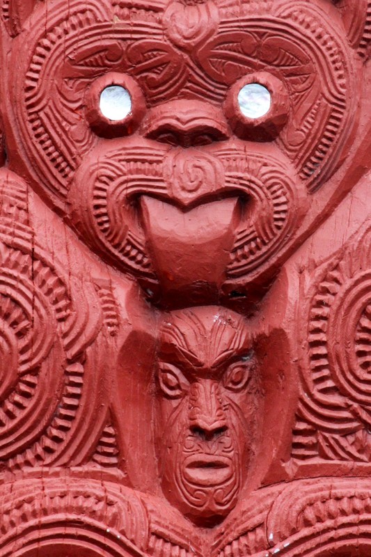Maori Art (Carvings from Marae)
