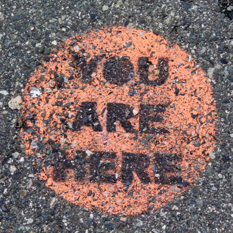 "You are here"