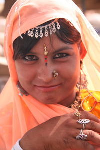 Newly wed Indian woman