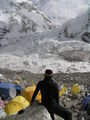 Looking towards the Khumbu Icefall