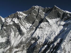 Lhotse face from Island Peak