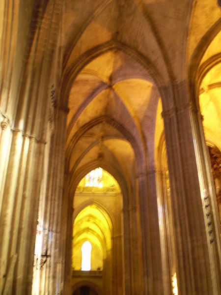 Inside Sevilla's cathedral