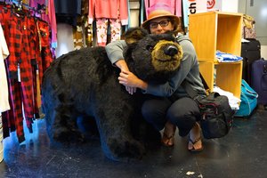 Finally I get to cuddle a bear...