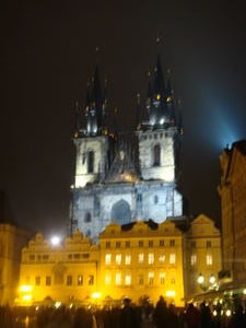 Church of Our Lady Before Tyn - at night