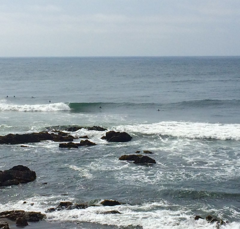 The building swell at infernillo.  Look out for random boulders!